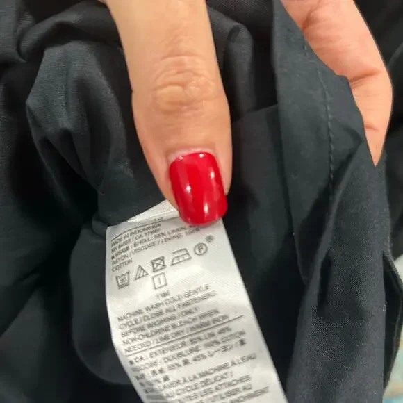 Banana Republic Linen Blend Black V- Neck Sheath Dress Above Knee Women’s 10 - Picture 8 of 9